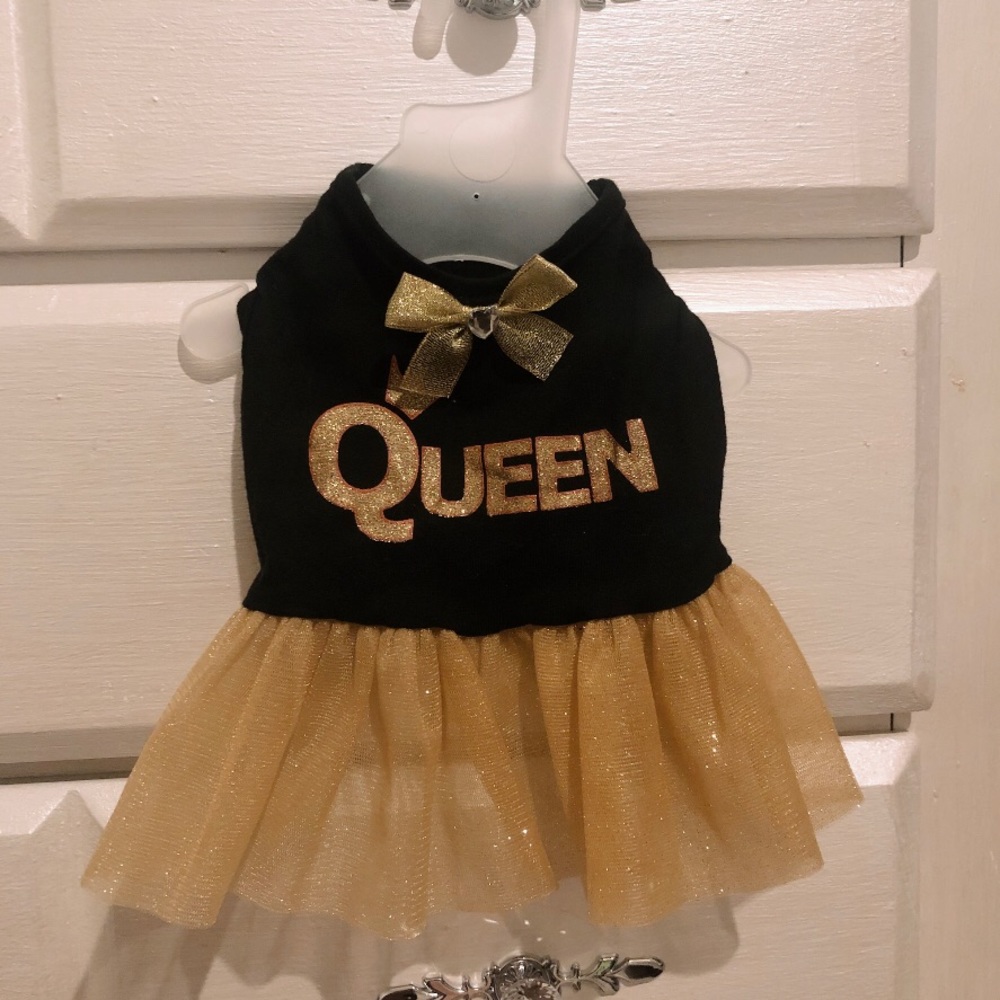 Small Female Dog “Queen” Dress